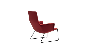CAPRI LOUNGE BU1696 - Sled base armchair high-back by Andreu World - view 3